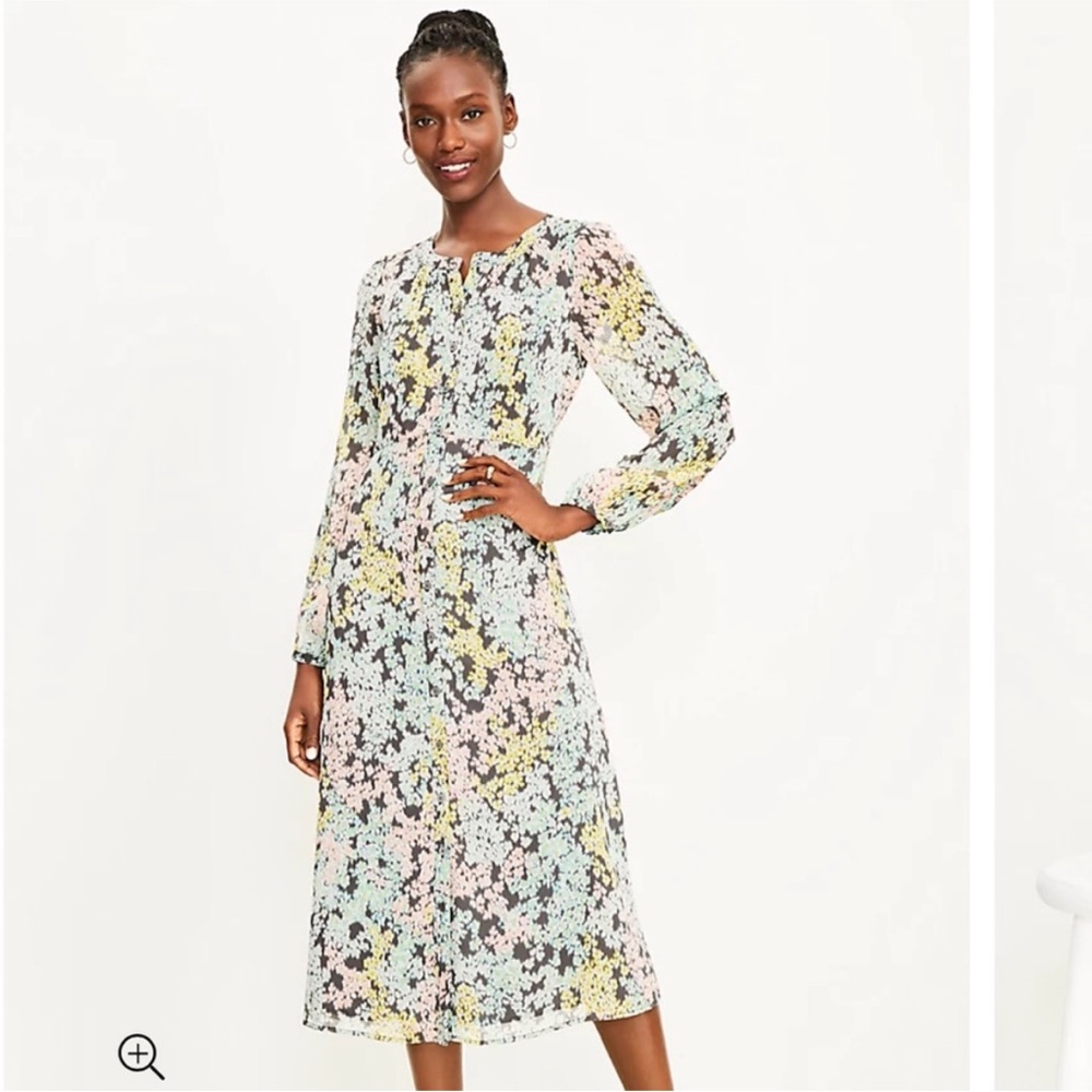 Loft Garden Midi Shirtdress size 00P